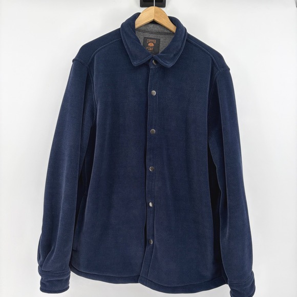 Copper Oak Supply Co Other - Copper Oak Supply Co Corduroy Snap Front‎ Jacket Navy Blue Men's Size L